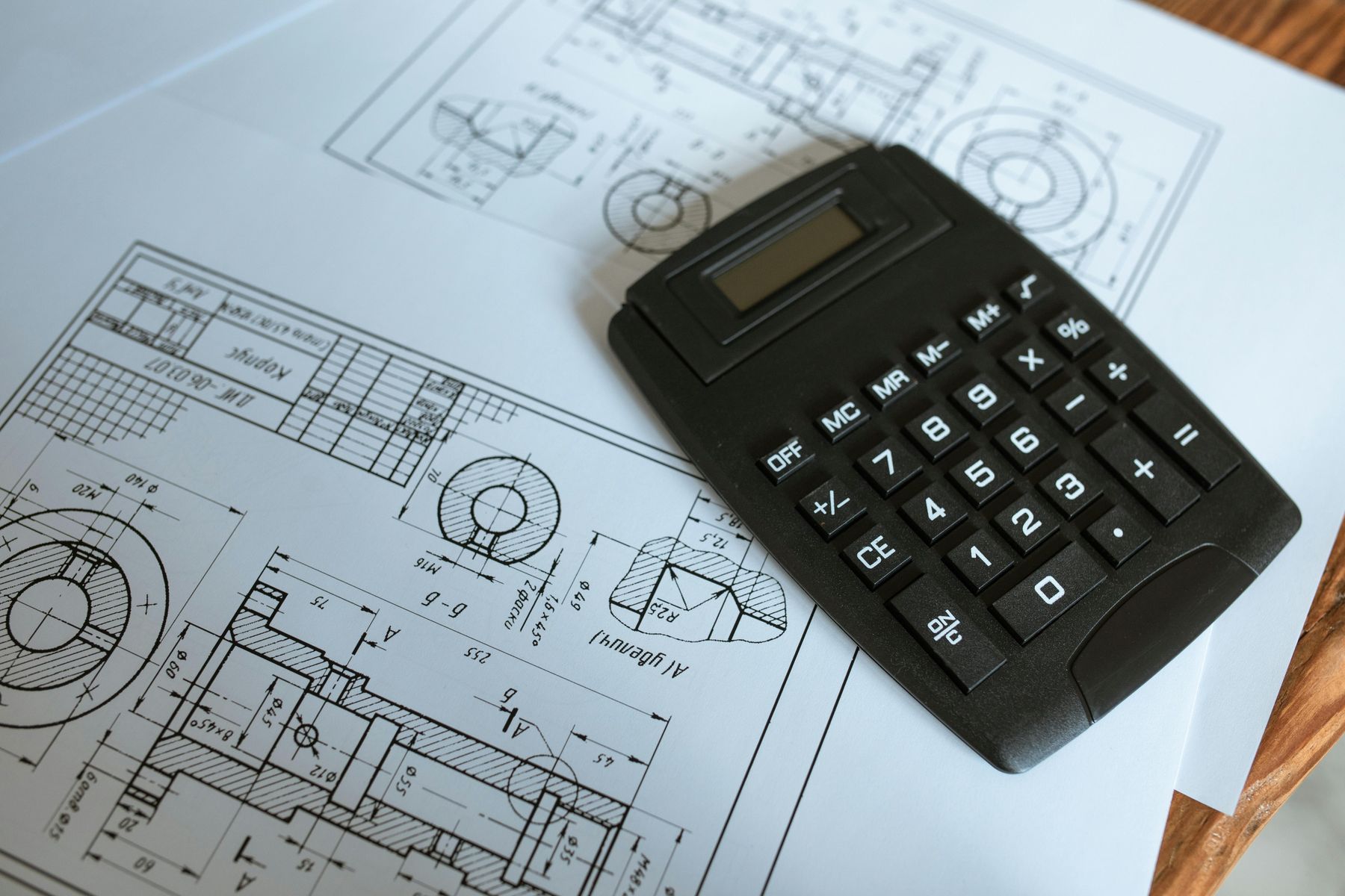 Engineering drawings and calculations